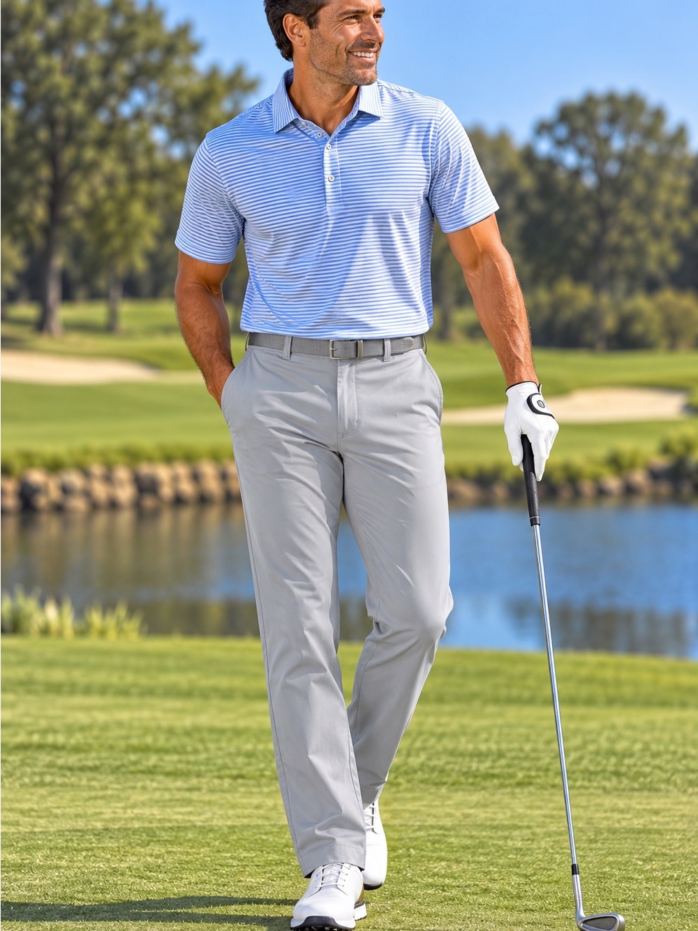 Maide by Bonobos Light Gray Stretch Golf Chinos